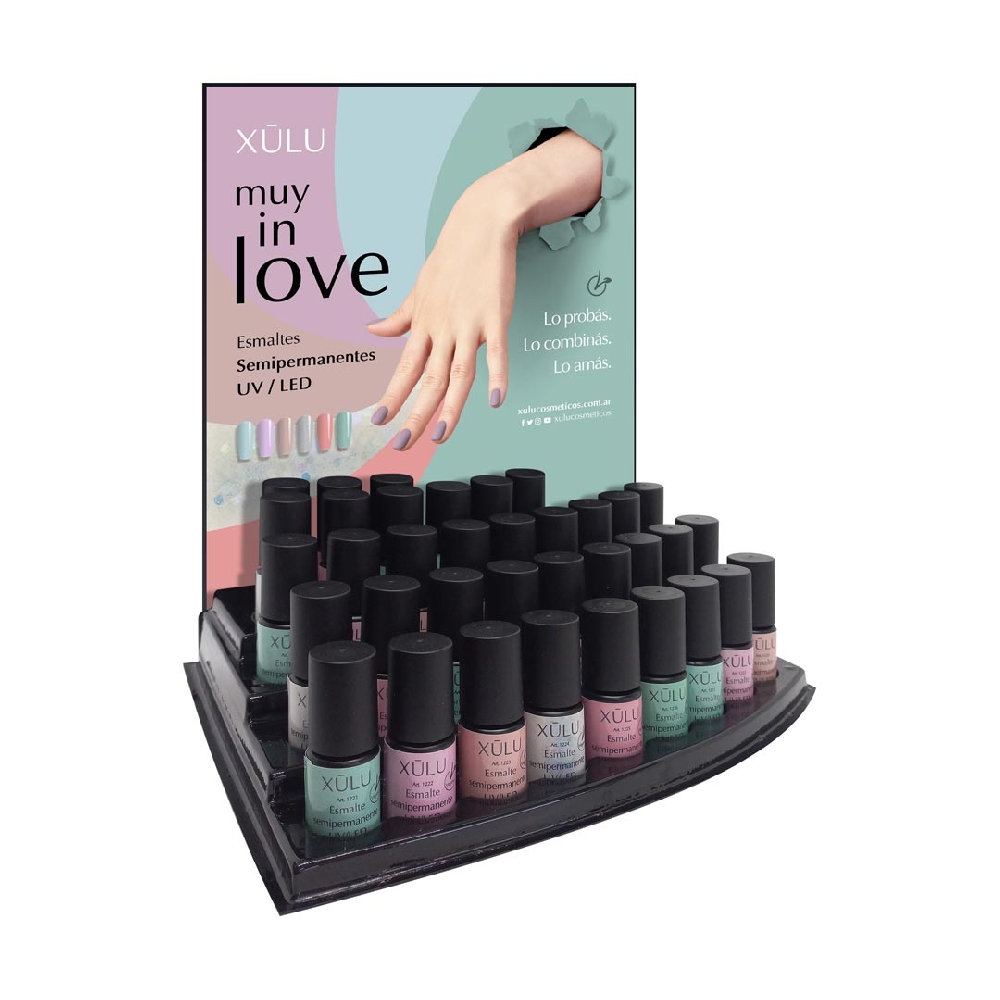 Z00976 EXH ESMALTE UV MUY IN LOVE x 36