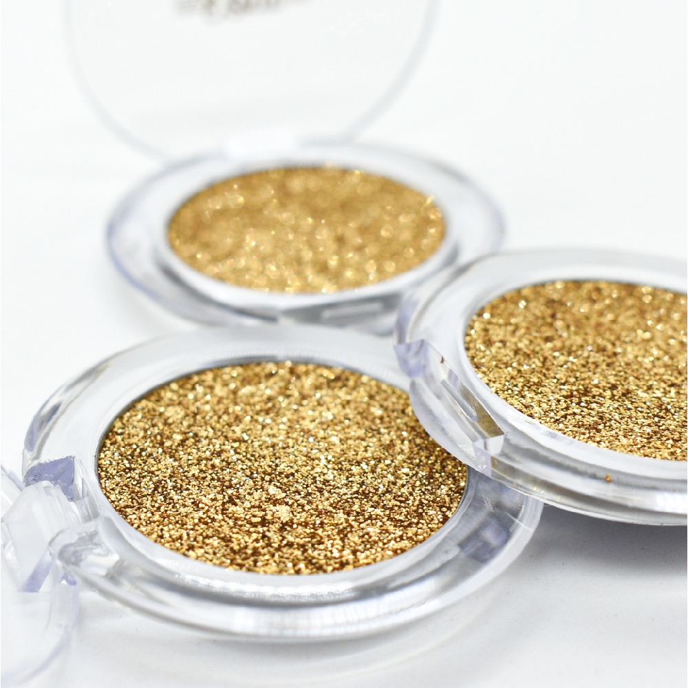 XÚLU COMPACT GLITTER INDIVIDUAL nro. 1 Oro | Vista 2