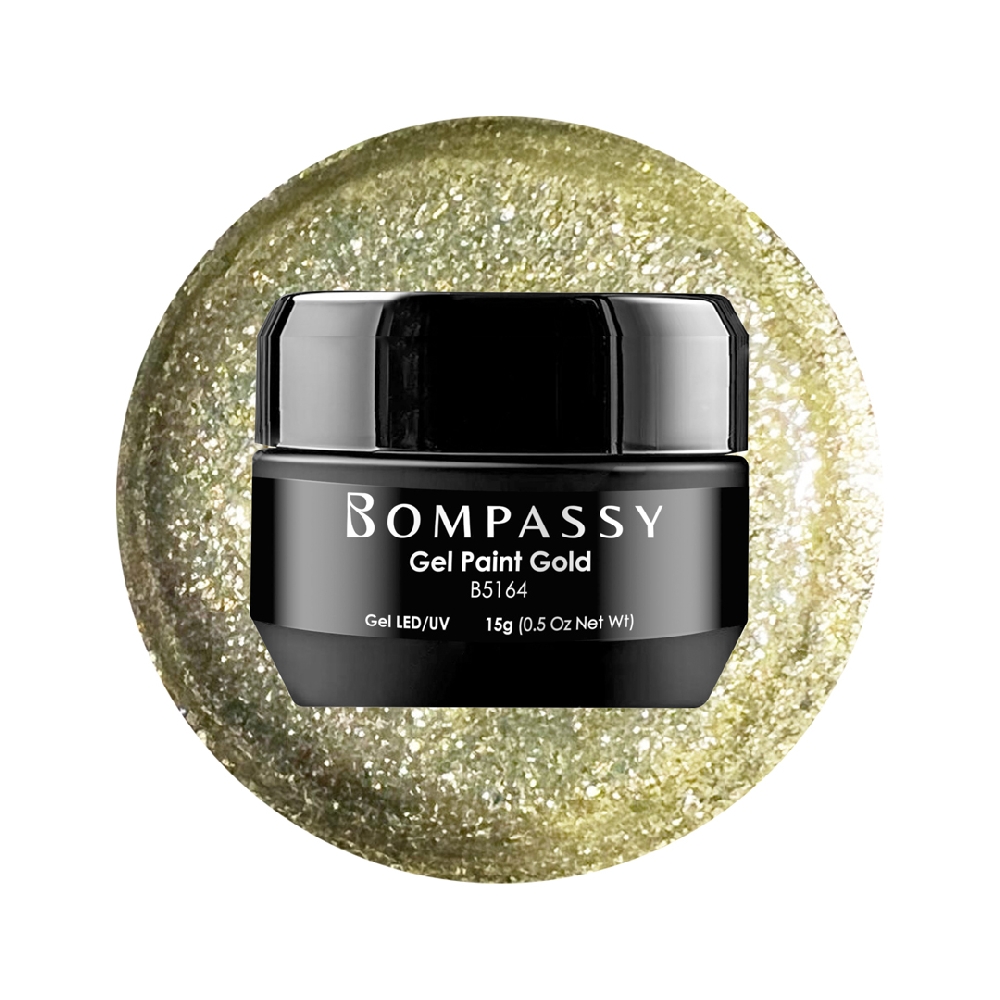 B05164 BOMPASSY GEL PAINT GOLD X 15 GR NUEVO