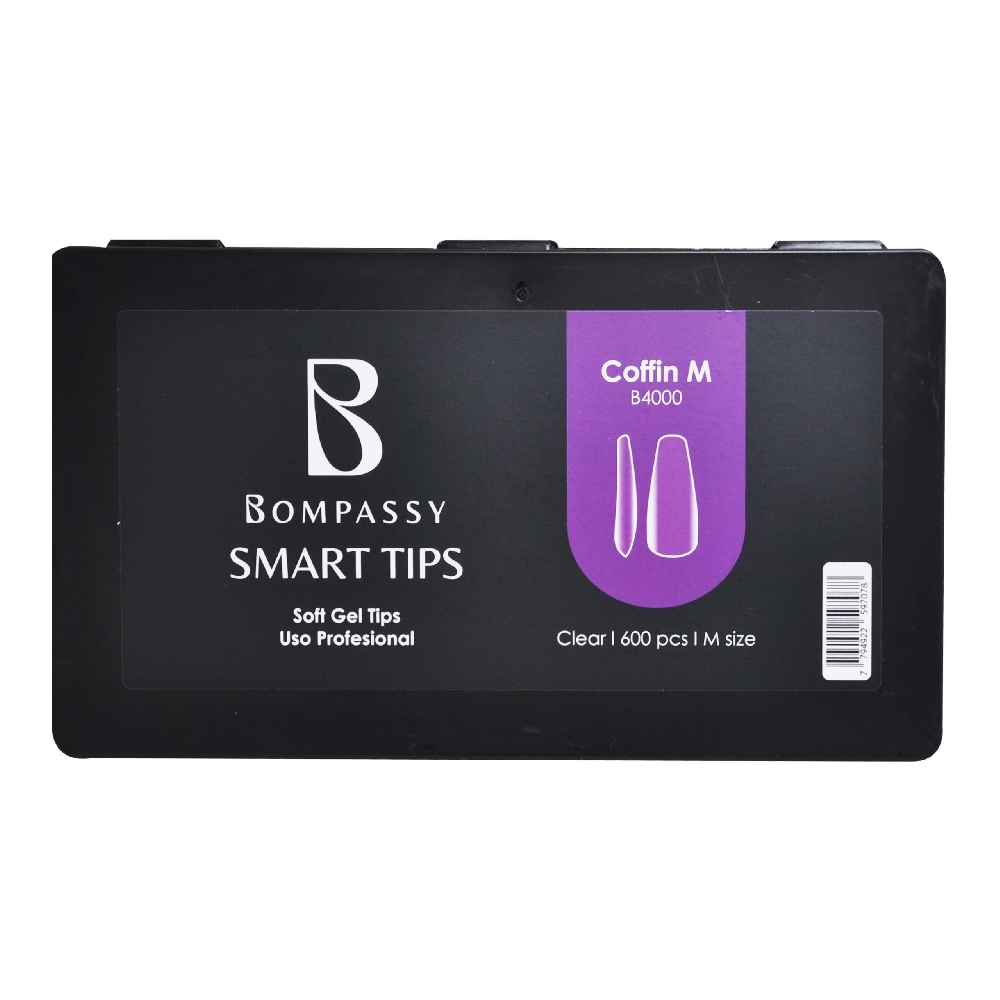 B04000 BOMPASSY SOFT GEL TIPS COFFIN M