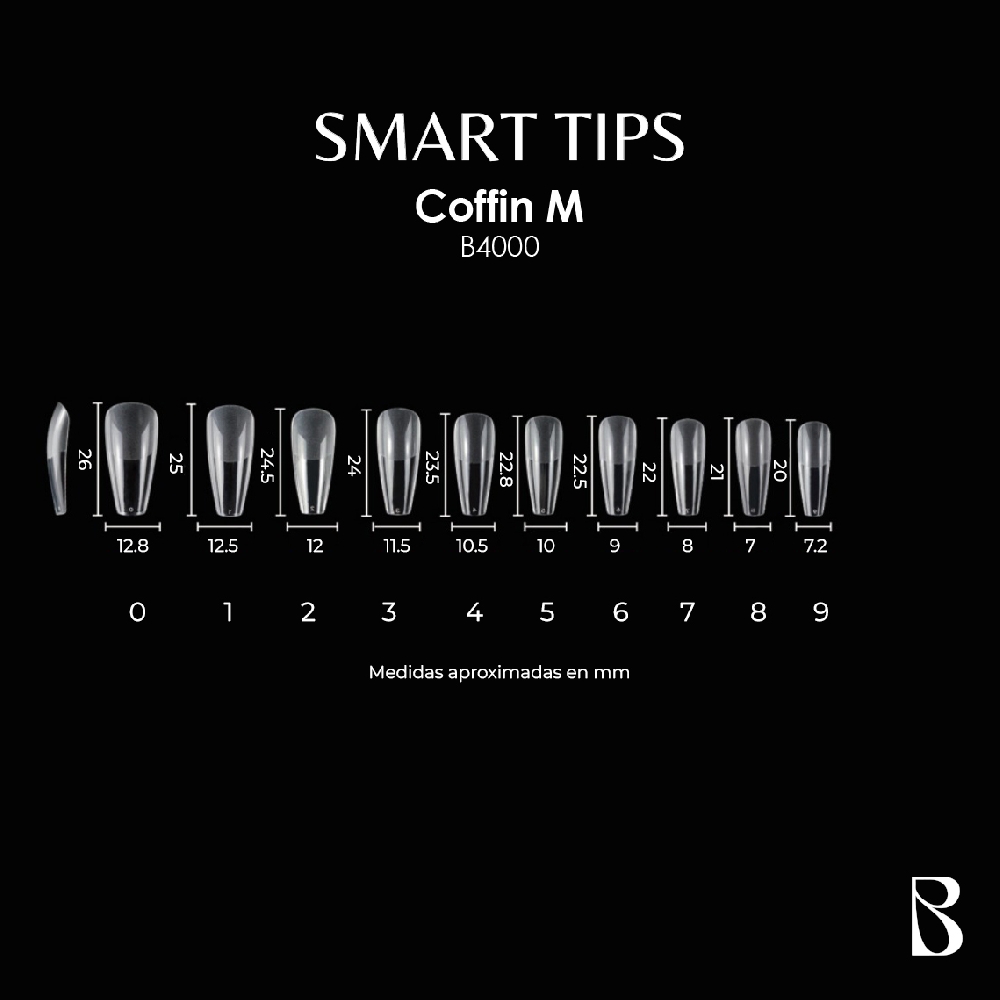 BOMPASSY SOFT GEL TIPS COFFIN M | Vista 3