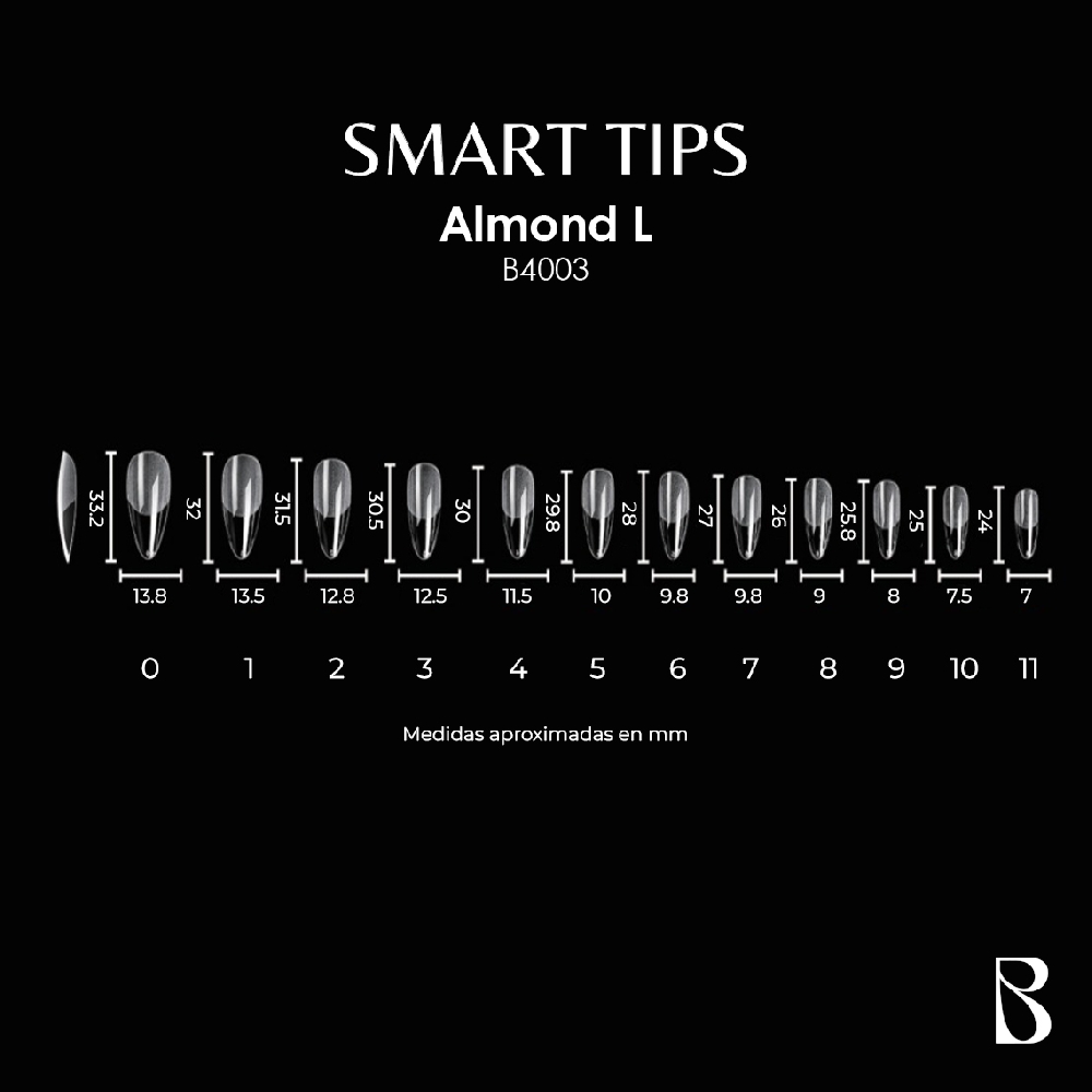 BOMPASSY SOFT GEL TIPS ALMOND L | Vista 3