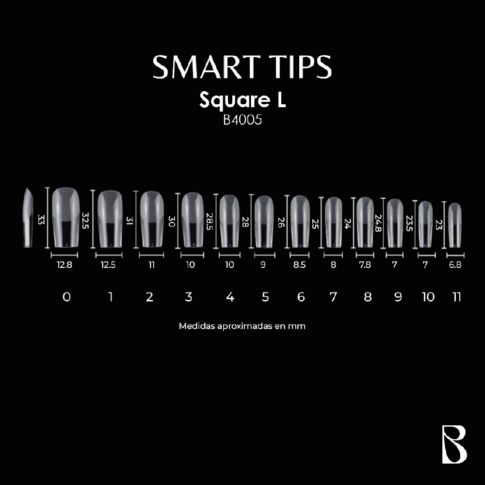 BOMPASSY SOFT GEL TIPS SQUARE L | Vista 3