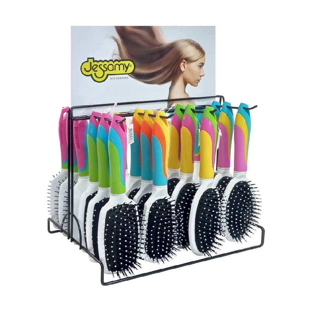 C00020 EXHIBIDOR CEPILLOS MGO TRICOLOR X 24