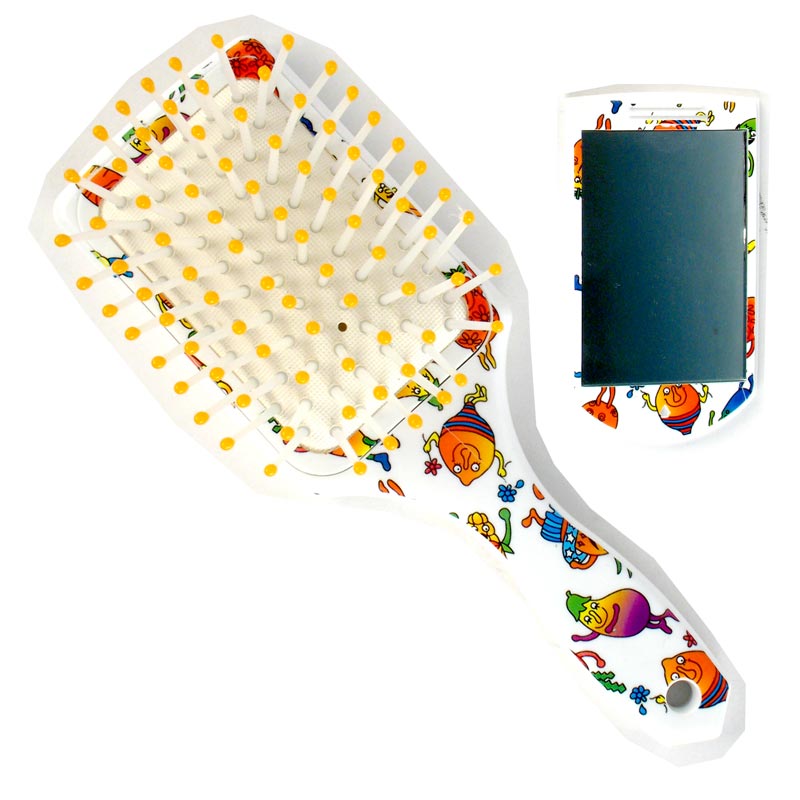 C00070 CEPILLO NEUMAT MINI C/ESPEJO FANTASIA