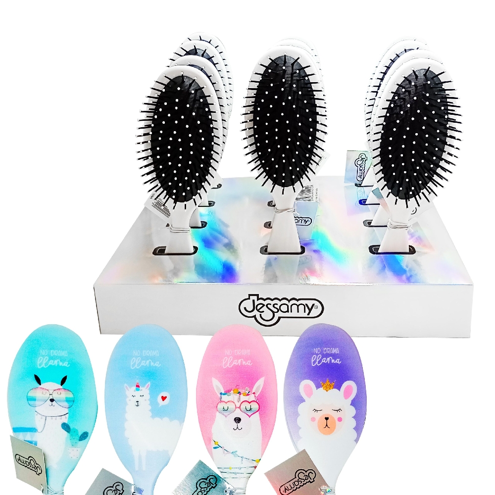 C00052 EXHIBIDOR CEPILLOS X 12 DISE&Ntilde;O LLAMAS