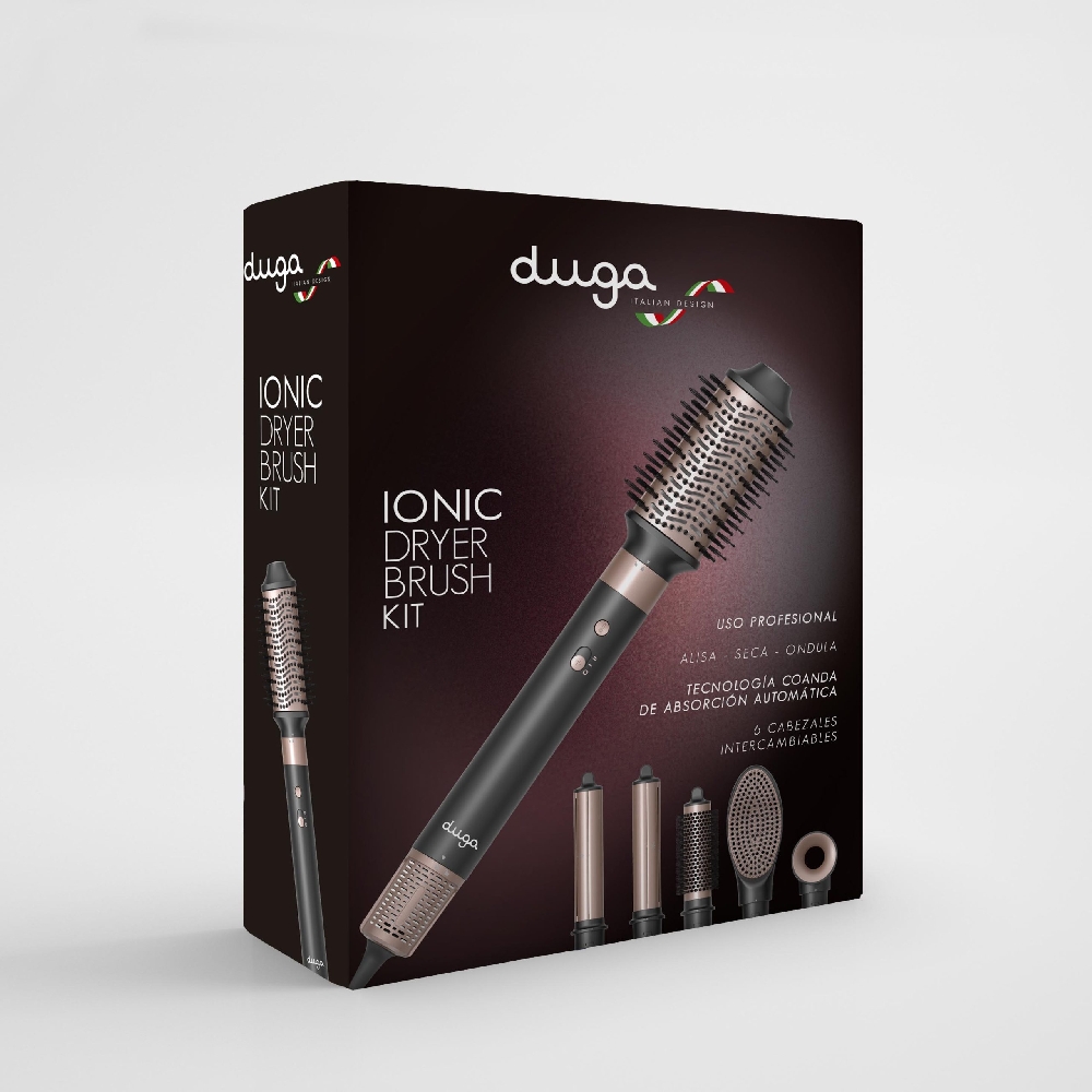 DUGA KIT DRYER BRUSH IONIC X 6 CABEZALES | Vista 5