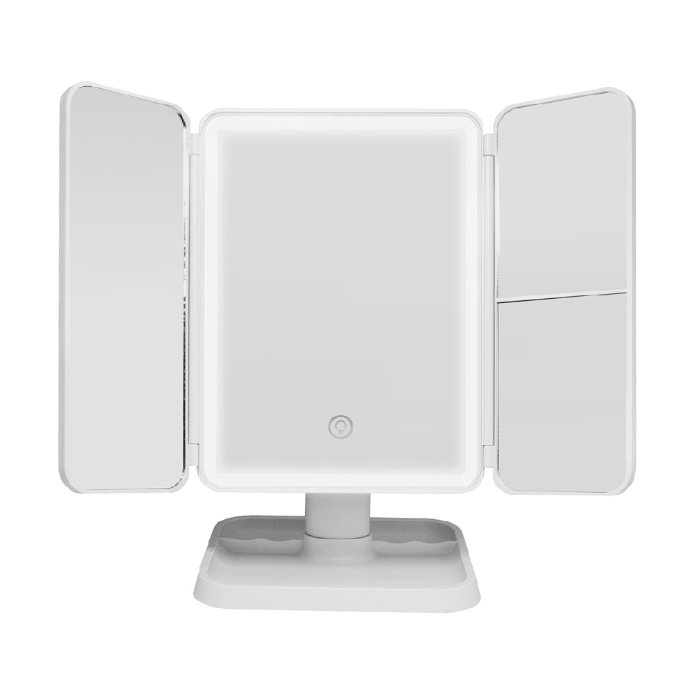 ESPEJO CAPITONE BLANCO CON USB | Vista 3