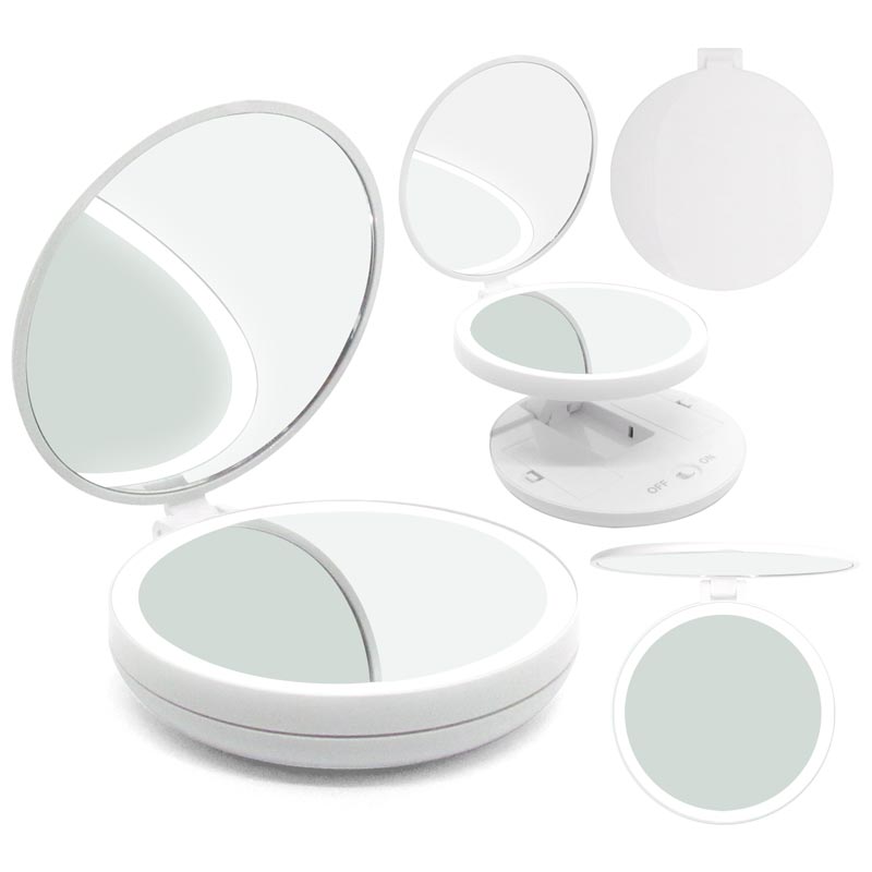 E00156 ESPEJO LED 5X PLEGABLE