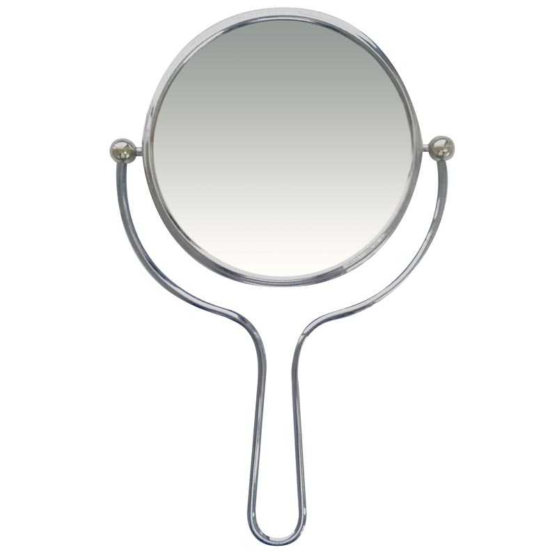 E00162 ESPEJO METALICO C/MANGO Y APOYO 5X