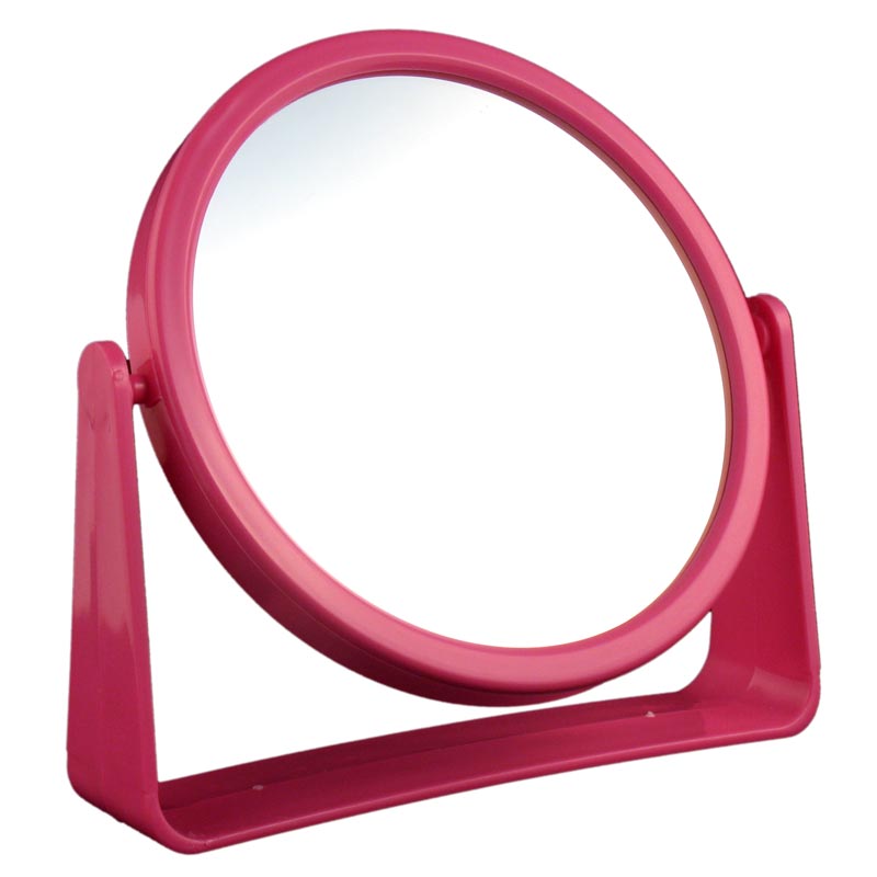 E00311 ESPEJO DOBLE FAZ REDONDO CON PIE NCNL