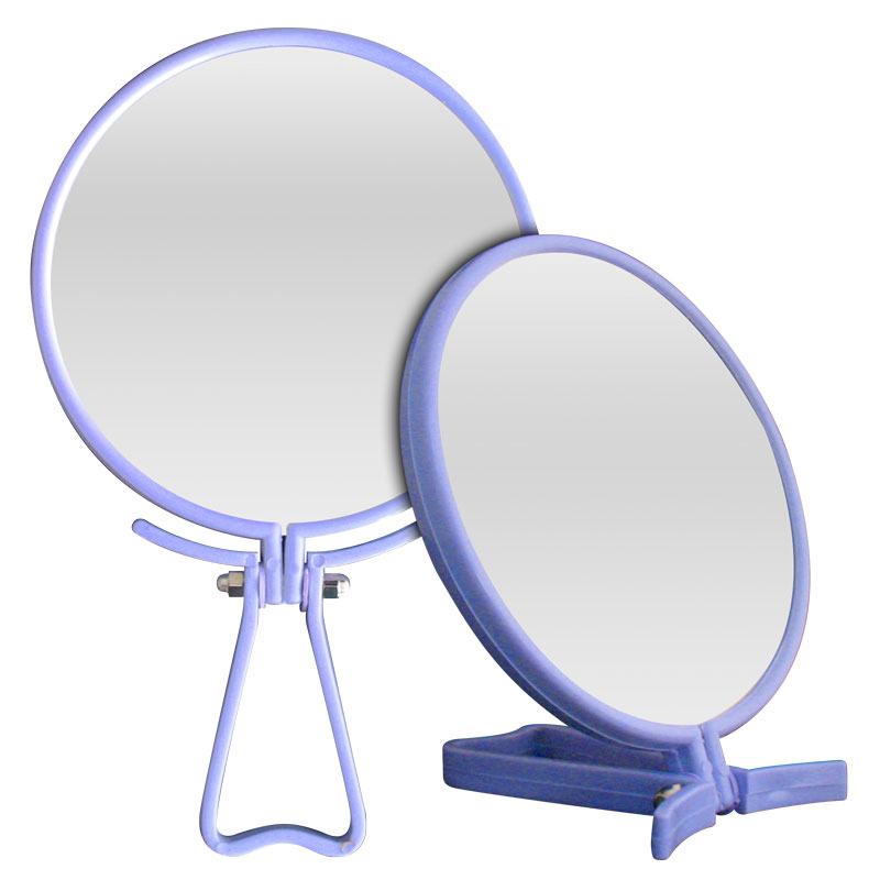 E00312 ESPEJO DOBLE FAZ C/MANGO 3 POSICIONES