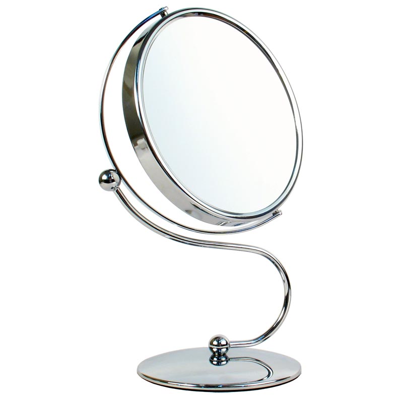 E01797 ESPEJO METAL MOVIBLE 17CM 5X.