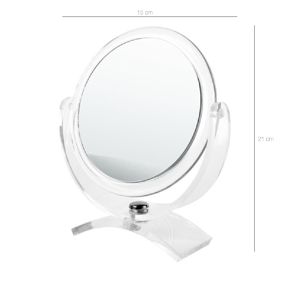 ESPEJO ACRILICO 15CM 3 X C/PIE | Vista 2