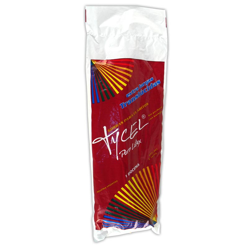 G00019 GORRO CLARITO x 12 C/SOLAPA EXTRA TRASLUCIDO