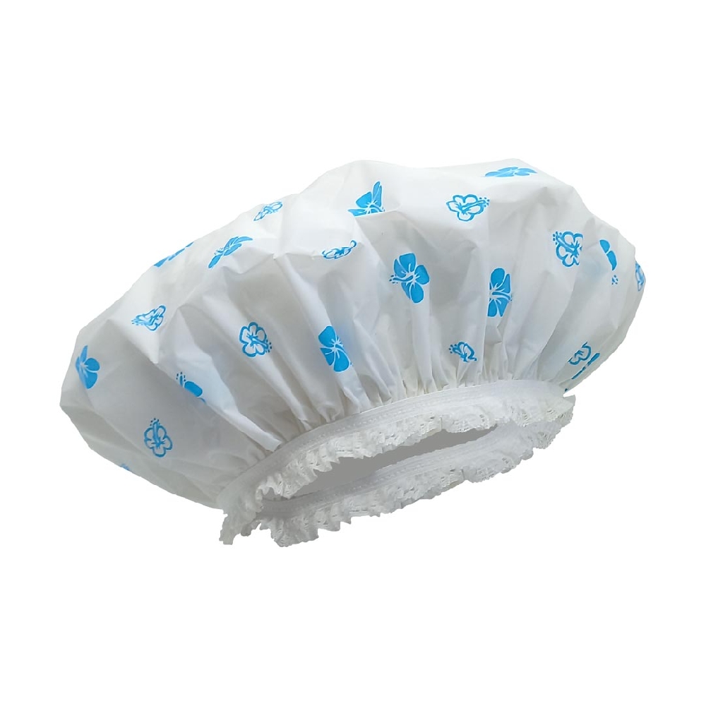 G00187 GORRO DE DUCHA FLOREADO C/PUNTILLA