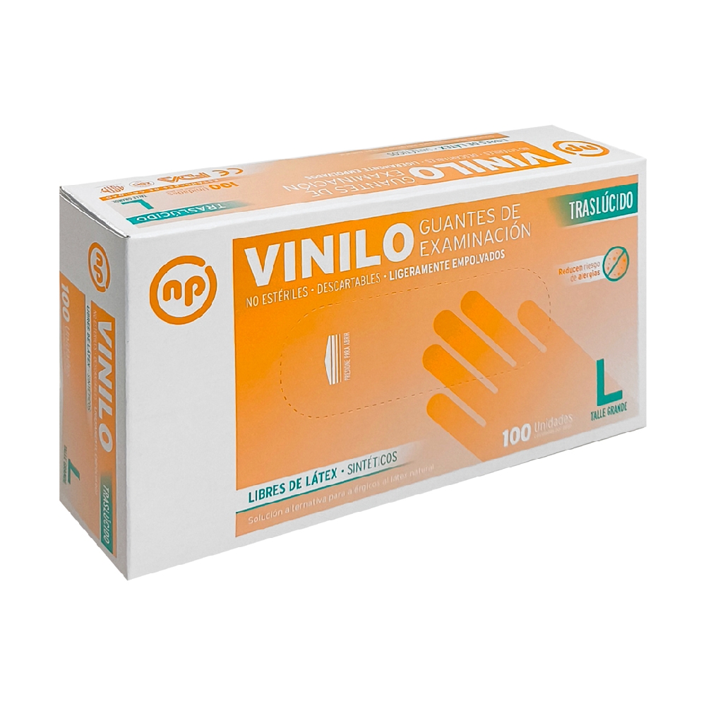 GUANTES VINILO X100 LARGE | Vista 2