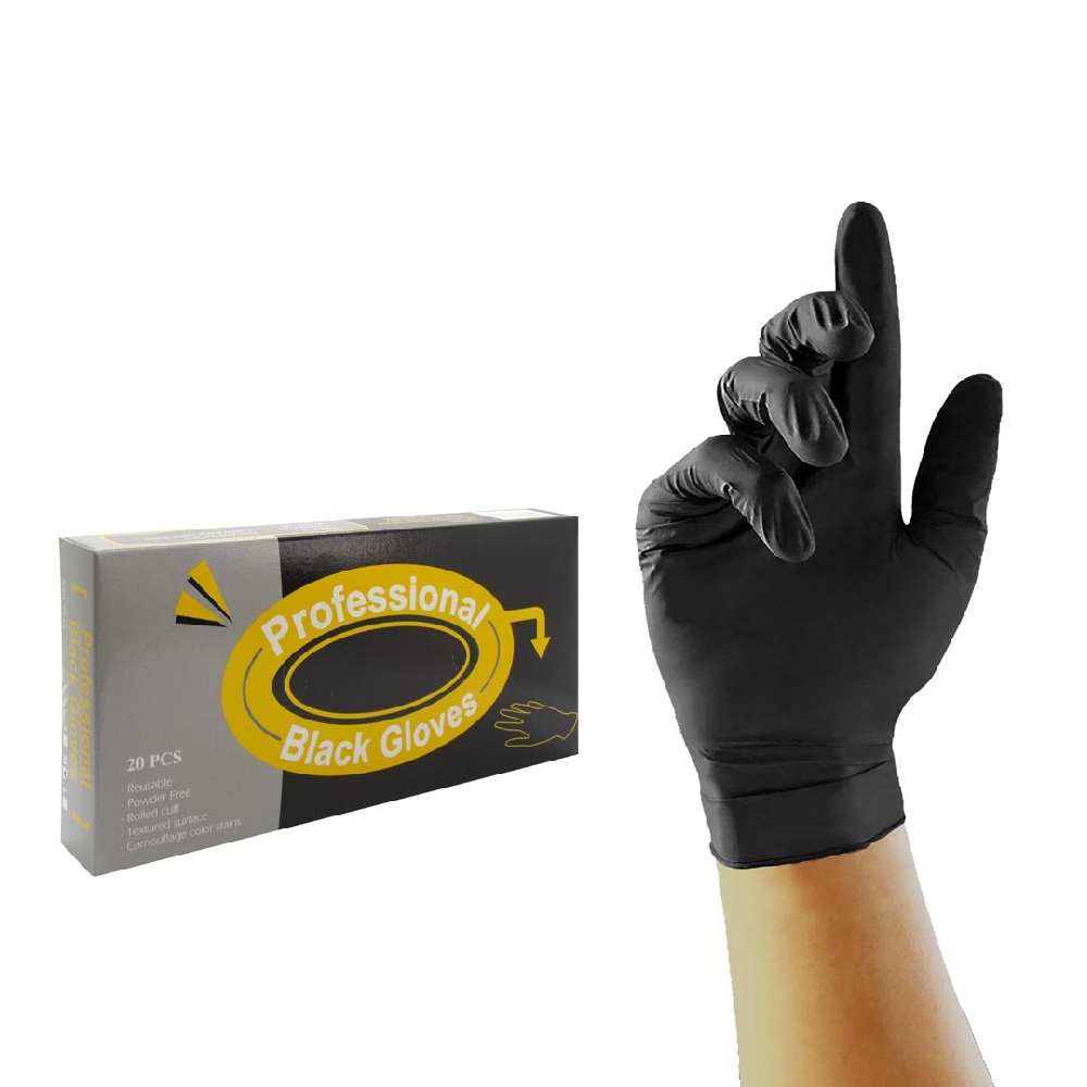 G01000 GUANTE LATEX NEGRO CAJA X 20 SMALL