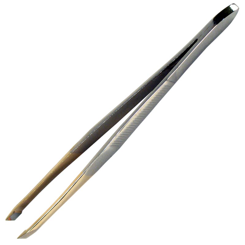 J00056 PINZA C/HOYO RECTA PTA DORADA ACERO INOXIDABLE