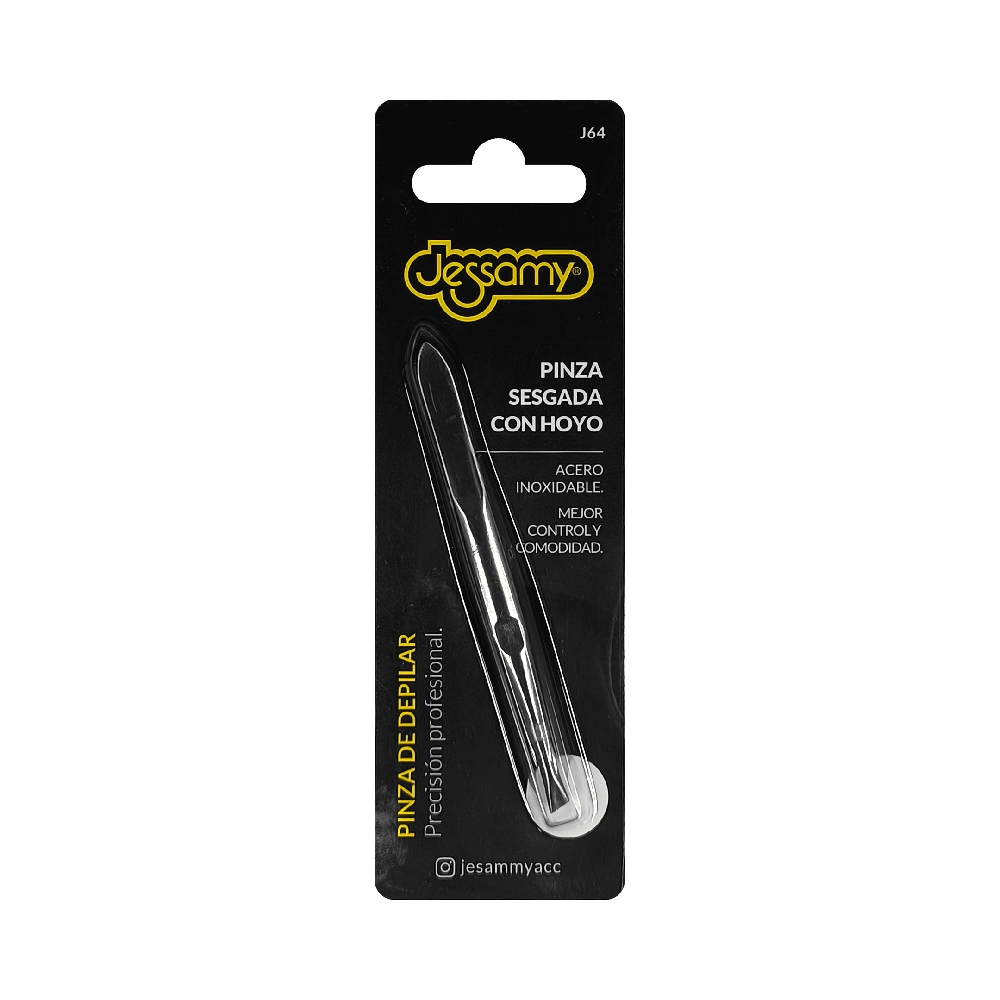 PINZA C/HOYO SESGADA  ACERO INOXIDABLE | Vista 2