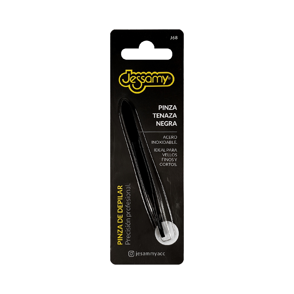PINZA TENAZA ESTRECHA NEGRA ACERO INOXIDABLE | Vista 2