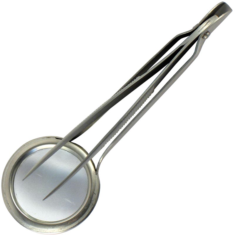 J01153 PINZA DE DEPILAR CON LUPA