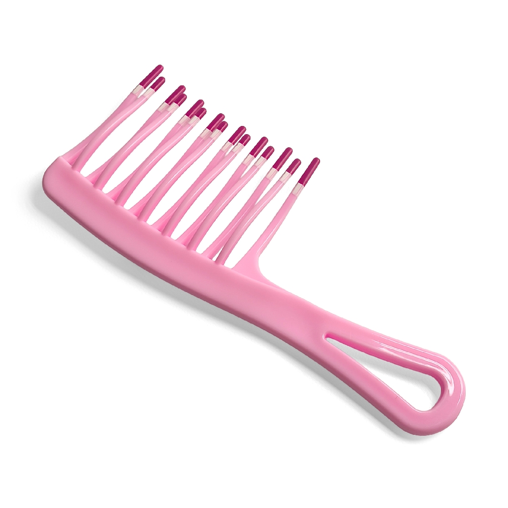 PEINE TRICOL. C/MGO CURVO GDE | Vista 2