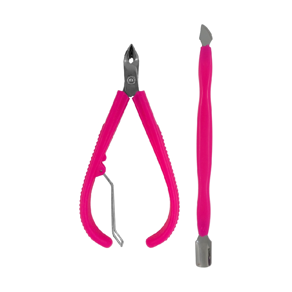 M00526 ALICATE CORTACUTICULAS MGO PCO + ESPATULA DOBLE