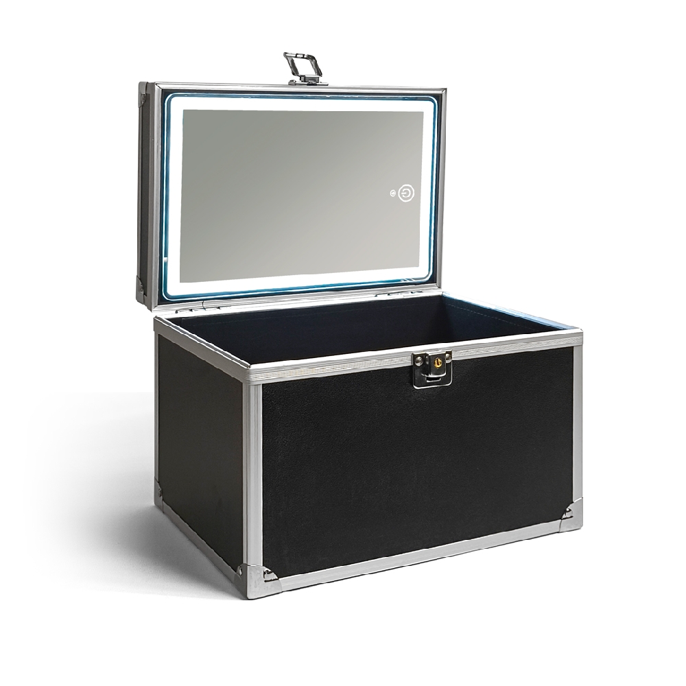 Maletín negro + espejo con luz Led (3 tonos) | Vista 2