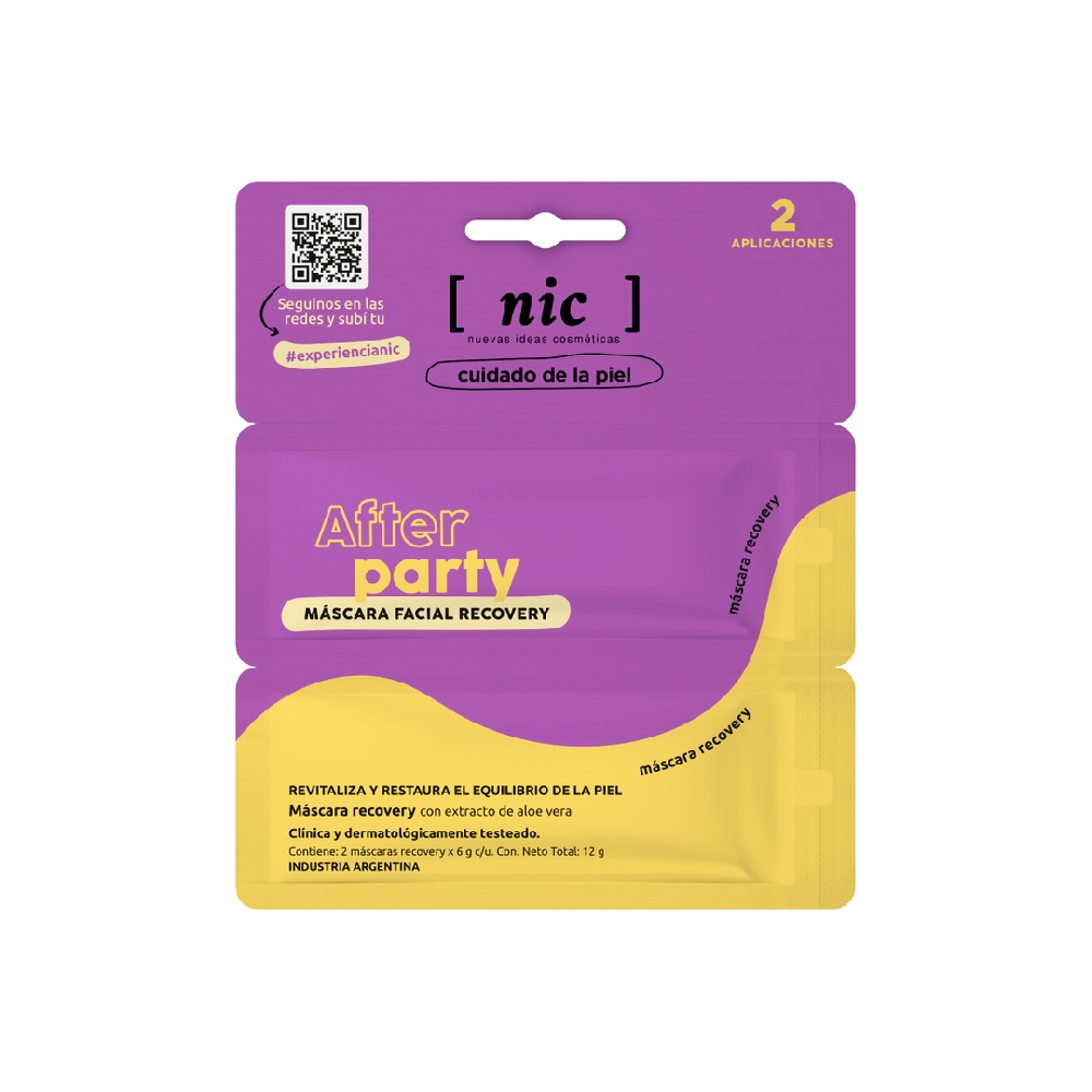 M21252 MASCARA FACIAL RECOVERY AFTER PARTY  NIC