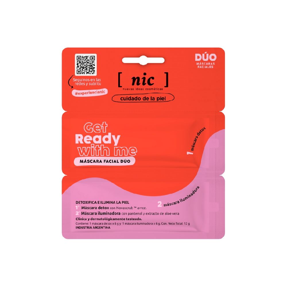 M21253 MASCARA FACIAL DUO GET READY WITH ME - NIC