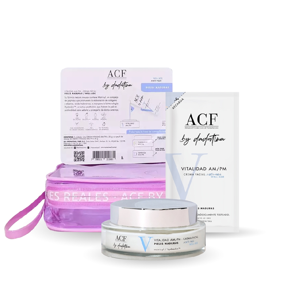 M21268 SET CREMA VITALIDAD + RECARGA + PORTACOSM