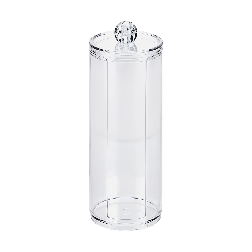 O01500 VASO LARGO DE ACRILICO C/TAPA