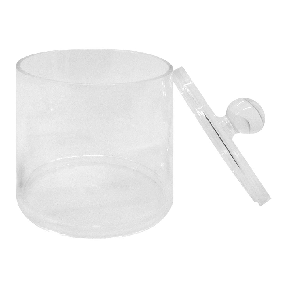 VASO CORTO DE ACRILICO C/TAPA | Vista 2