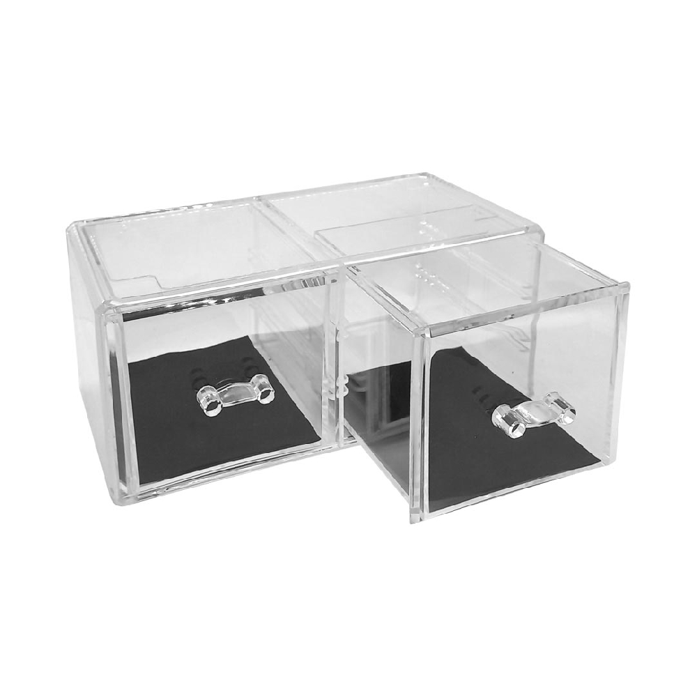 O01513 ORGANIZADOR ACRILICO 2 CAJONES GRANDES