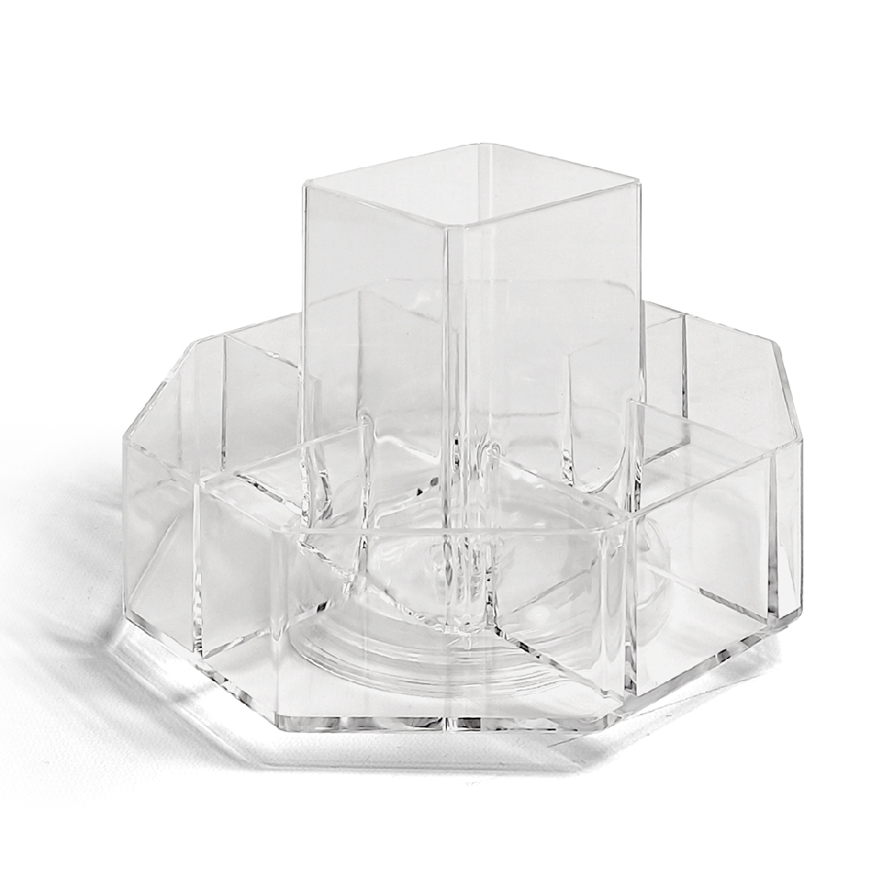 O01520 ORGANIZADOR GIRATORIO HEXAGONAL 18.5X12CM