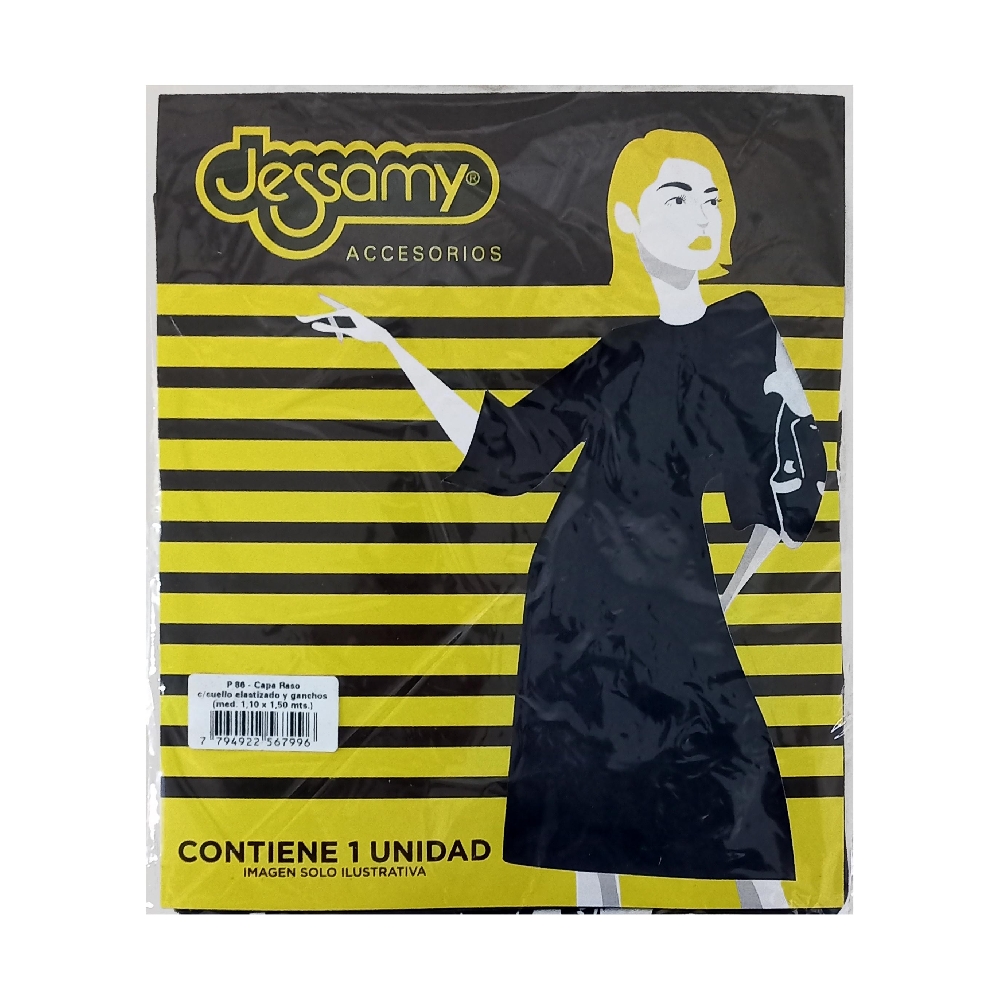 PEINADOR RAZO ESTAMPADO SURT C/CUELLO ELASTIZ | Vista 4