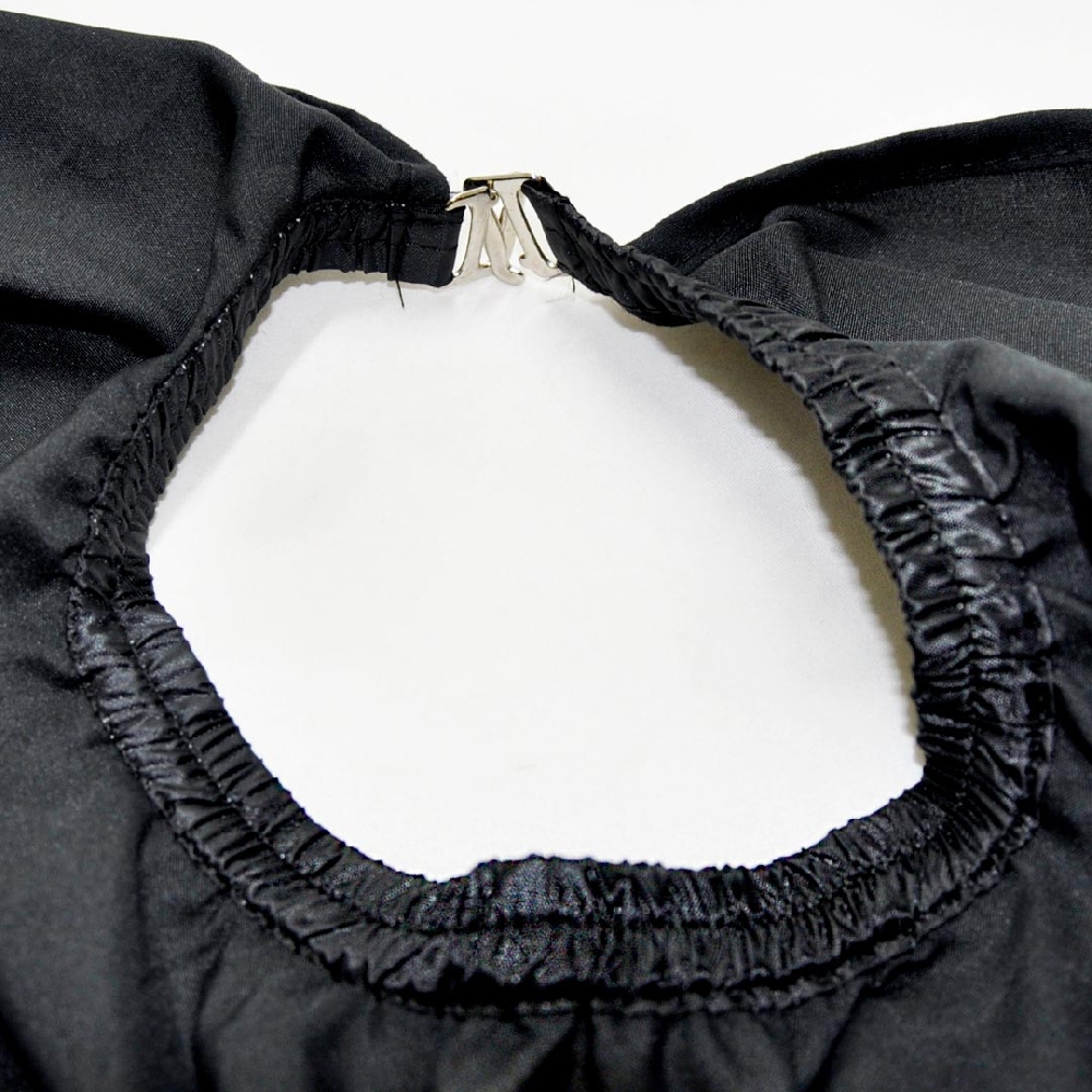 CAPA MICROFIBRA LISA CON CUELLO ELÁSTICO Y GANCHOS | Vista 2