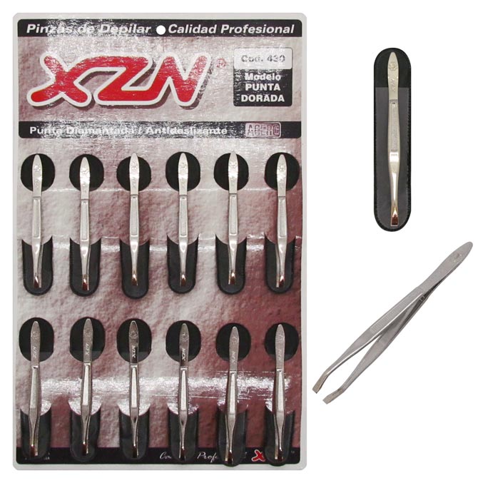P00430 PINZA P/DEP. XZN PTA. DORADA X 12 U.