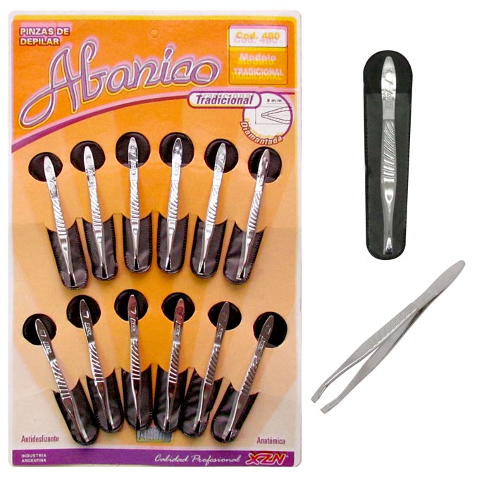 P00480 PINZA P/DEP. XZN ABANICO TRADICIONAL  X 12 U.