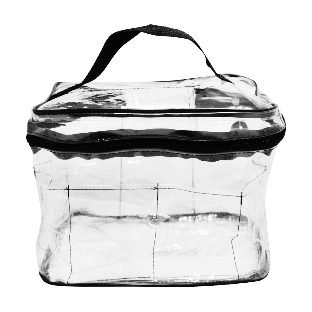 P01046 PORTACOSMETICO BAULITO NEGRO O CRISTAL