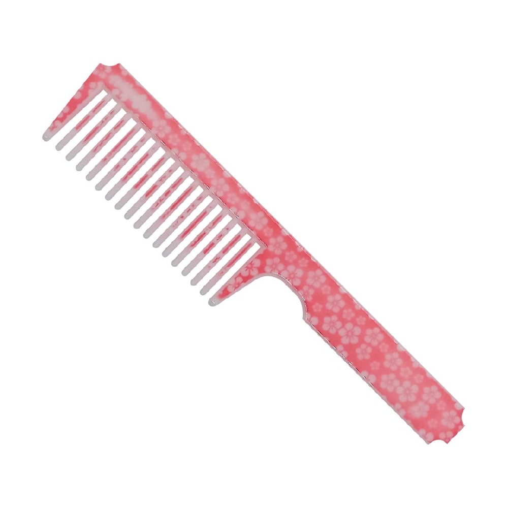 P01267 PEINE FLOREADO CON MANGO RECTO