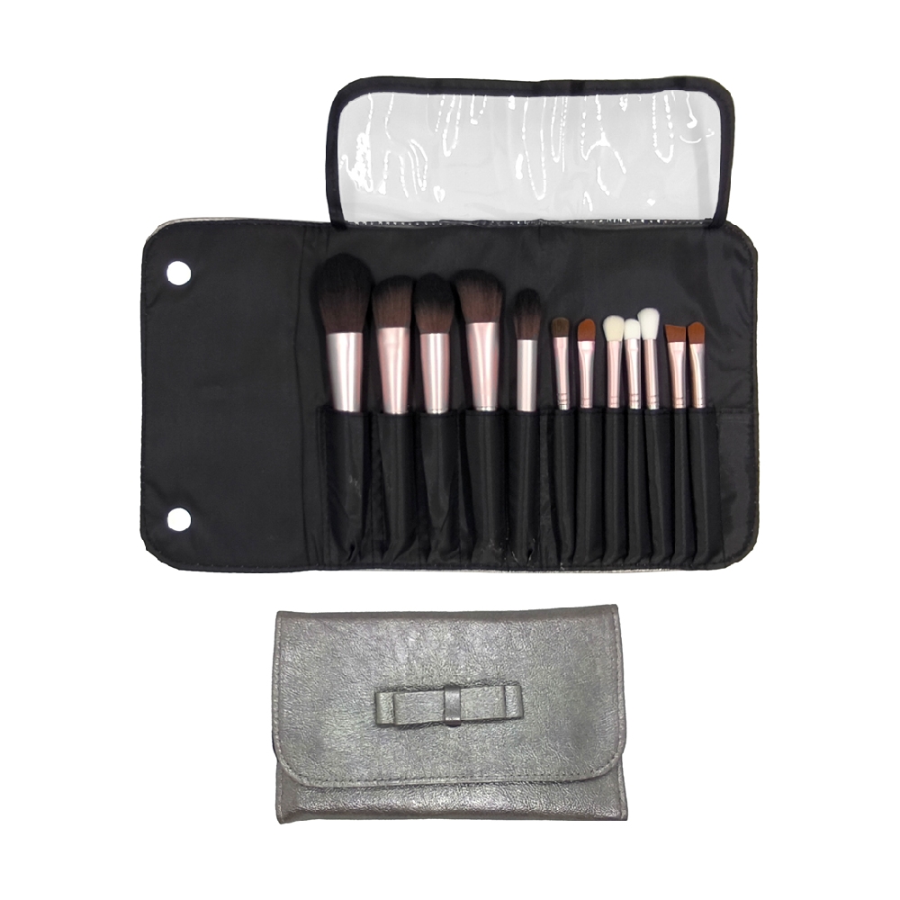 P06850 SET DE PINCELES X 12 FUNDA PLATEADA