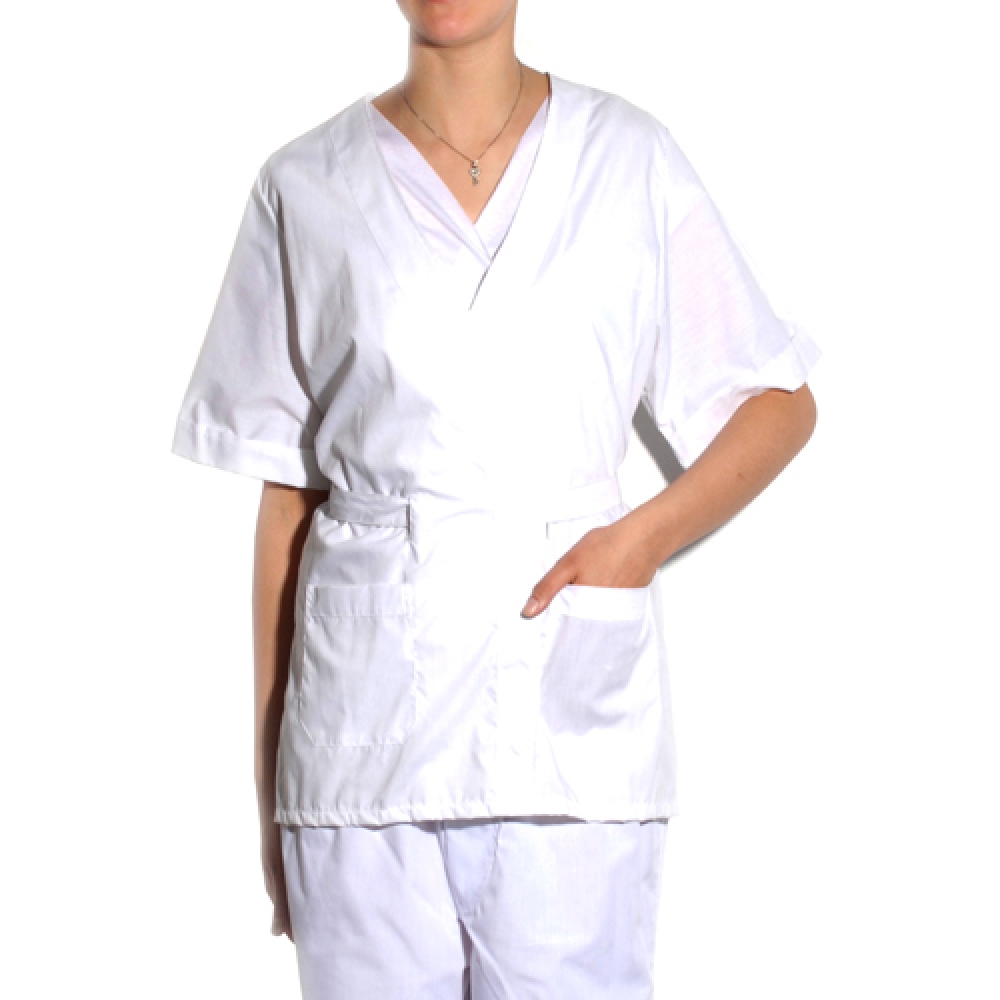 P00042 PONCHO CUELLO V BLANCO