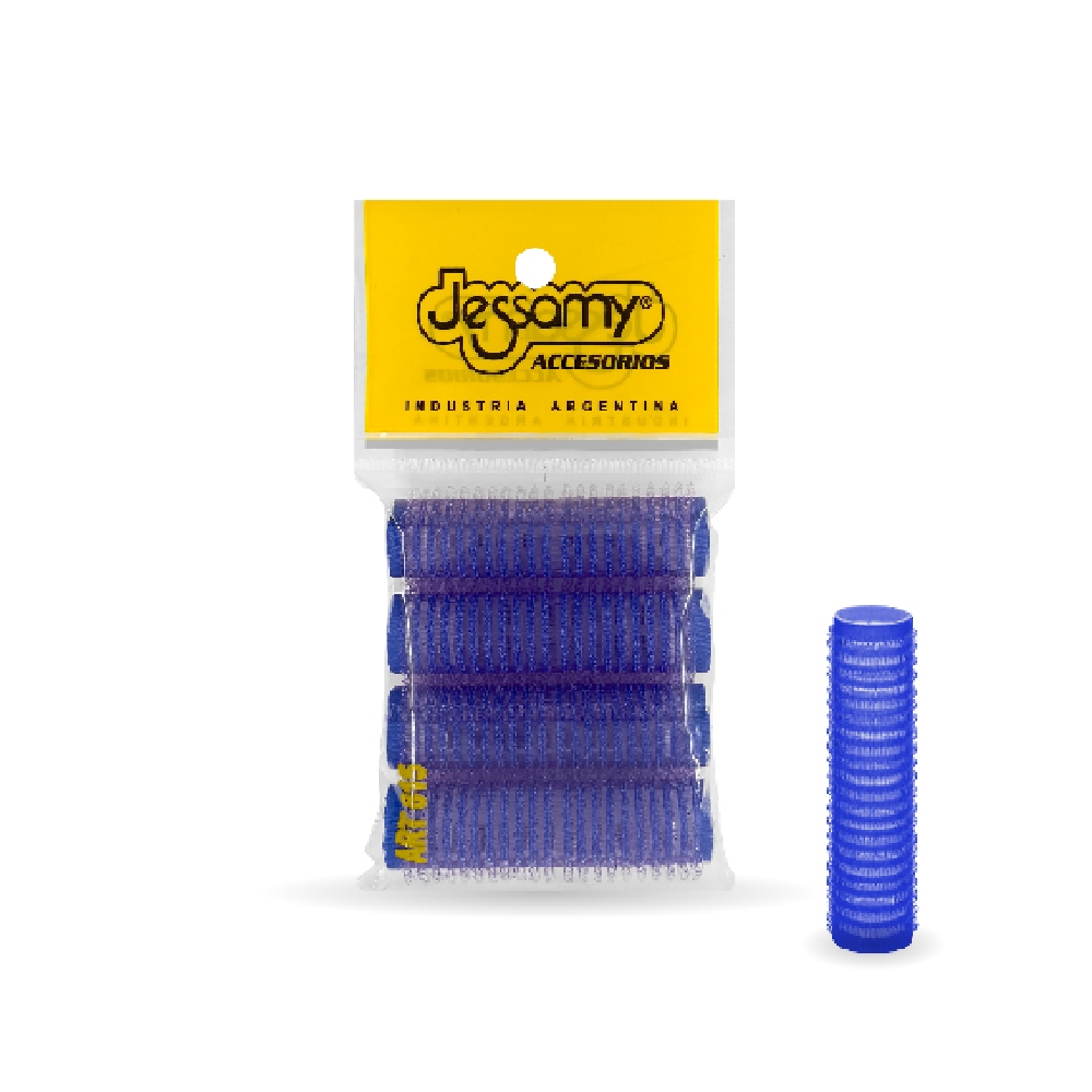 R01115 RULEROS ABROJO 15mm X 4 AZUL