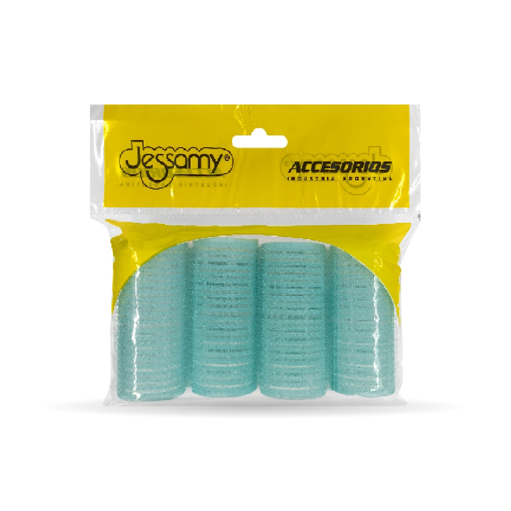 RULEROS ABROJO 28mm X 4 CELESTE | Vista 3