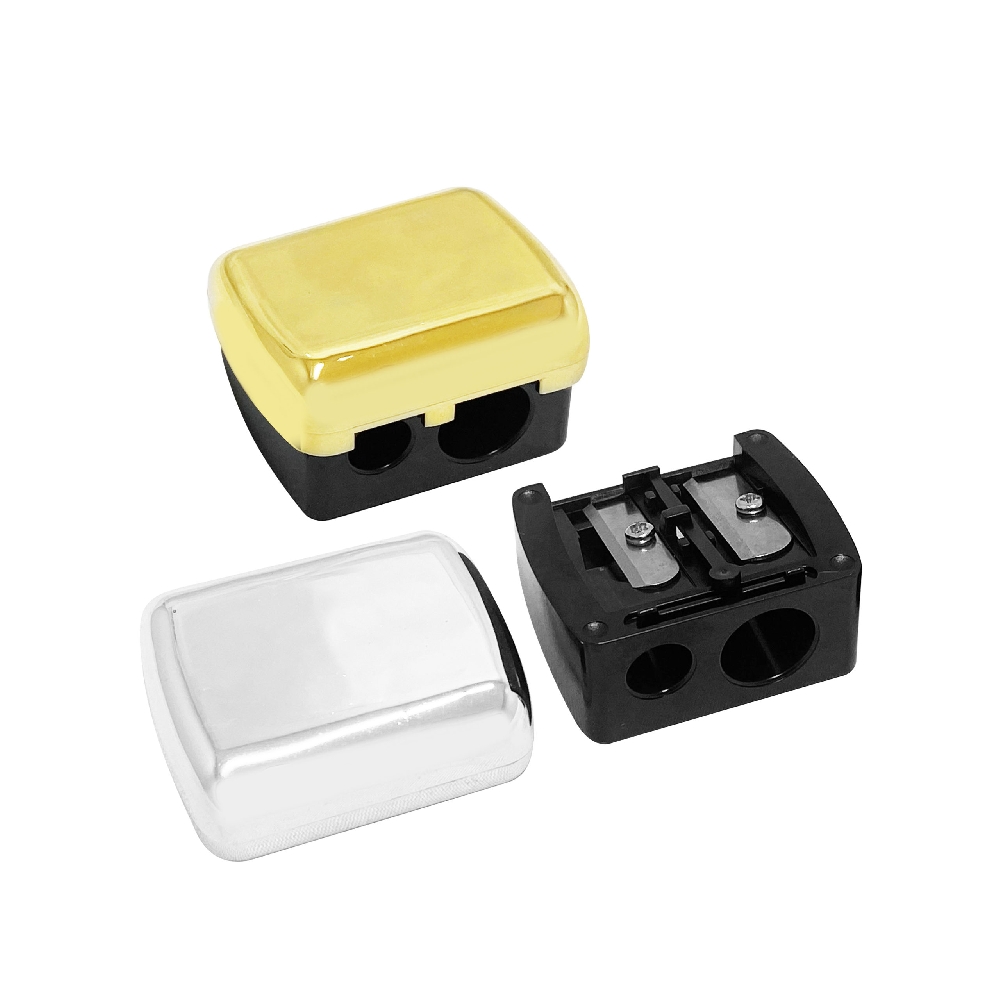 S00753 SACAPUNTAS DOBLE DORADO/PLATEADO