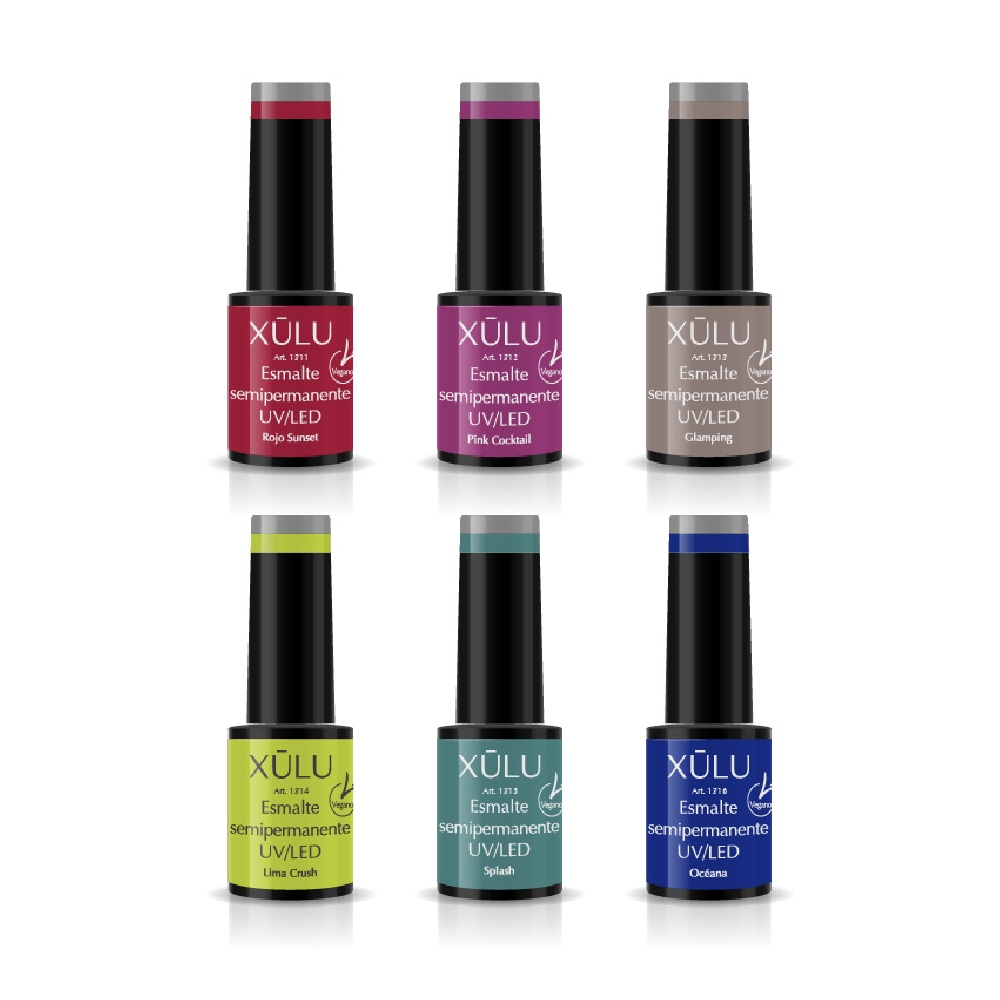 XÚLU PACK X 6 ESMALTE UV TRAVELERS | Vista 3
