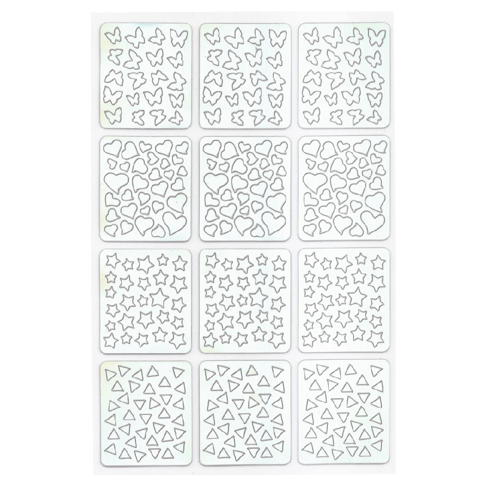 U00010 STICKERS STENCIL PARA U&Ntilde;AS (VARIOS MODELOS)