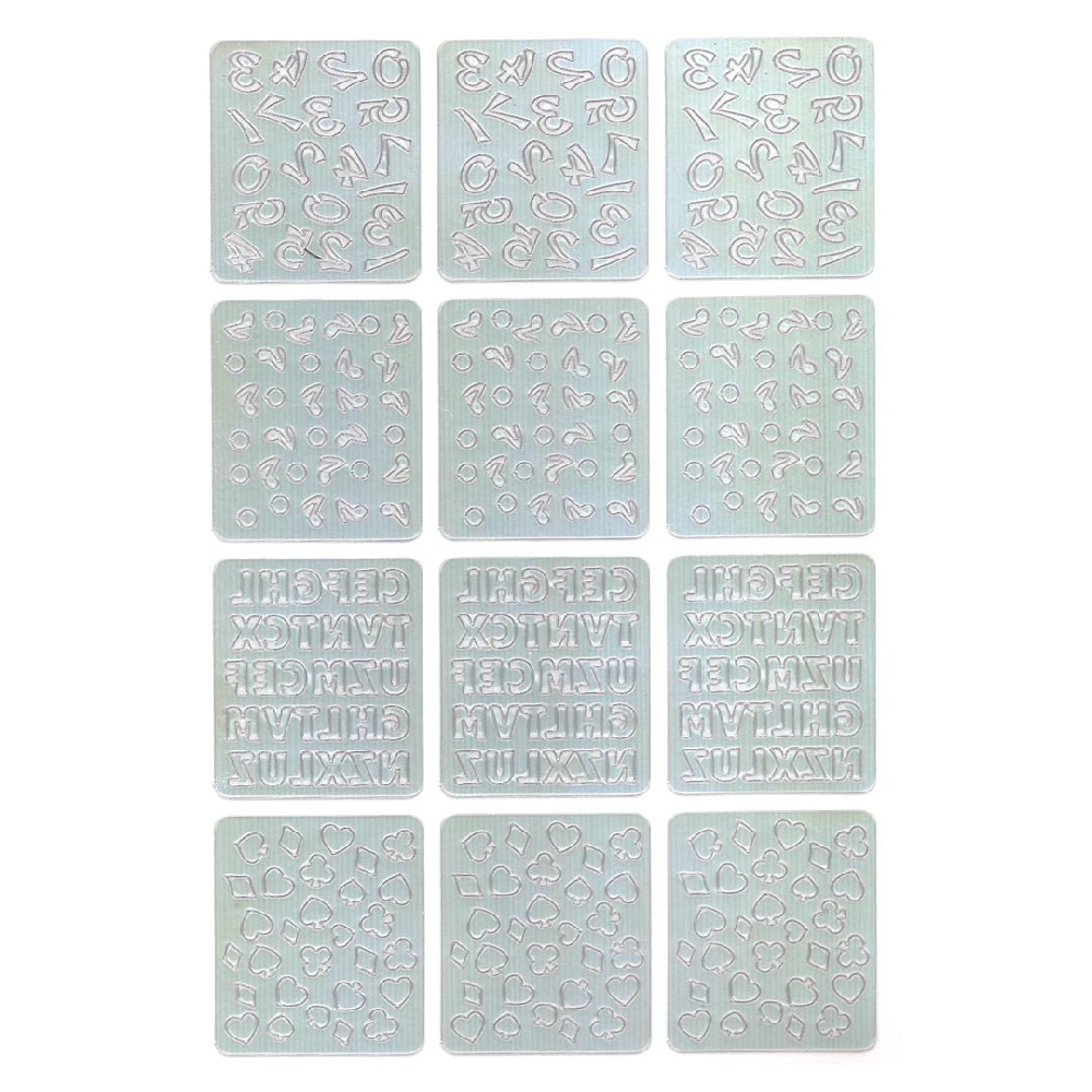 U00010 STICKERS STENCIL PARA U&Ntilde;AS (VARIOS MODELOS)